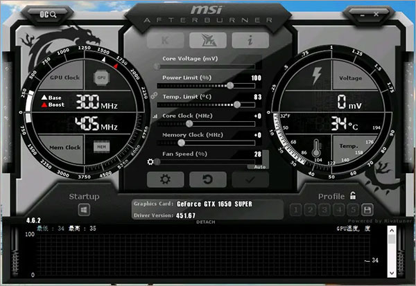 MSI Afterburner微星小飞机