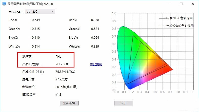 检测显示器色域软件